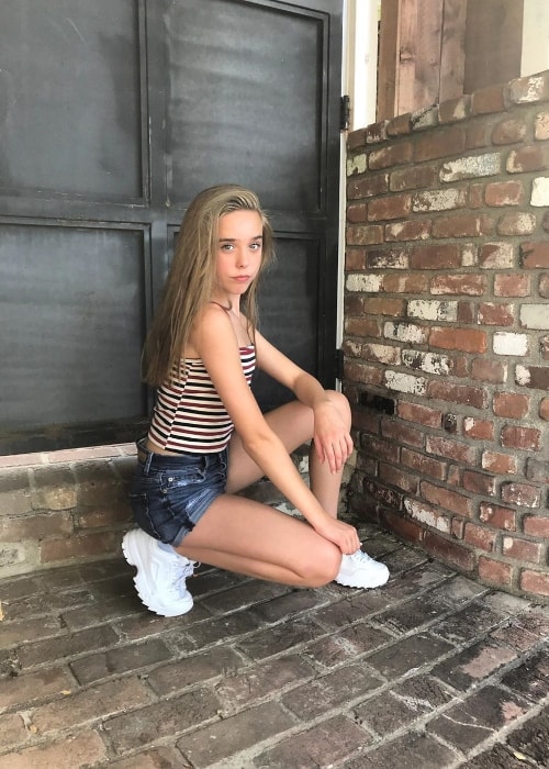 Jenna Davis as seen while posing for a picture in July 2019