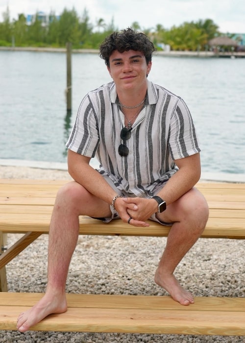 Jentzen Ramirez enjoying his time at The Bahamas in July 2023