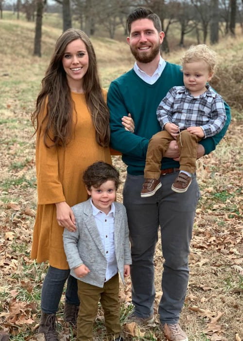 Jessa Seewald with her family as seen in January 2019