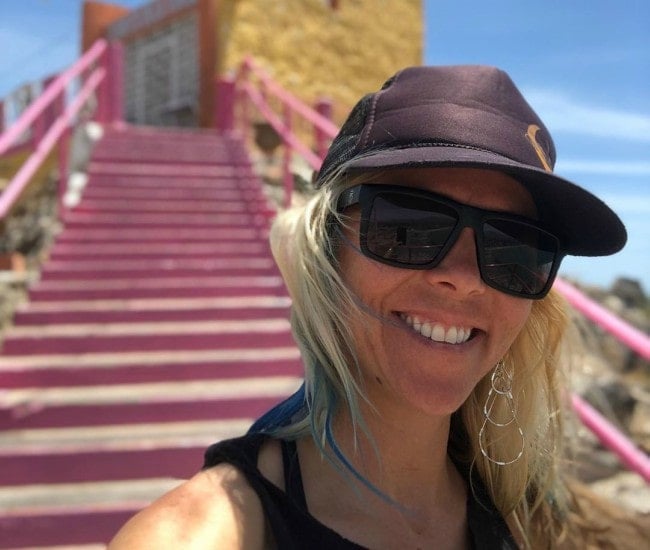 Jessi Combs in a selfie in May 2019