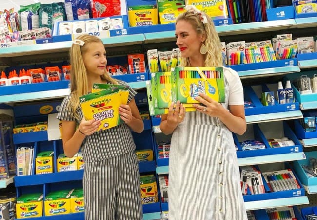 Julie Franke (Left) with her mother as seen in July 2019