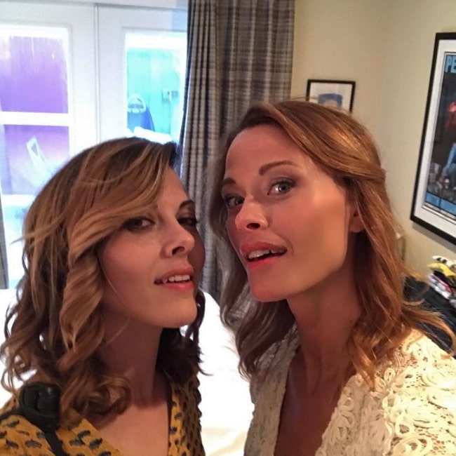Julie Mond (Left) as seen while posing for a selfie alongside Scottie Thompson in September 2017