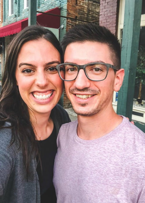 Katherine Ann Cimorelli and Max Straneva in a selfie in October 2019