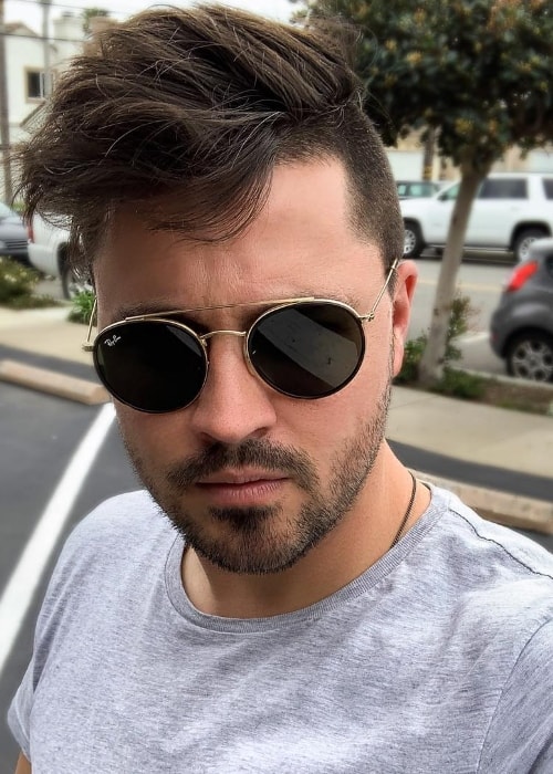 Kyler Fisher as seen while taking a selfie in March 2019