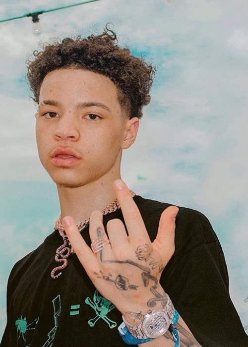 Lil Mosey as seen while posing for the camera