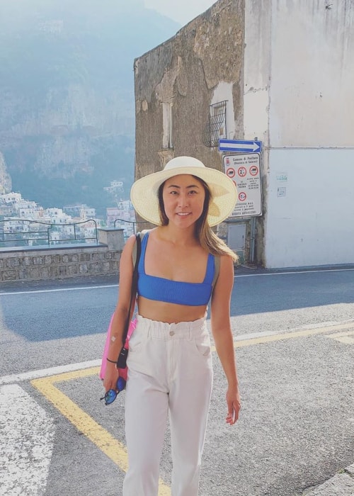 Lizzy Capri as seen in a picture taken in Positano, Italy in August 2019