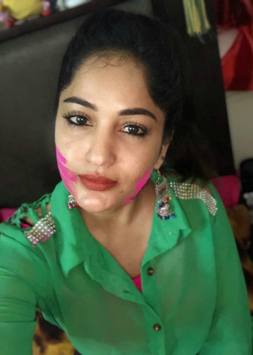 Maadhavi Latha in a selfie as seen in September 2019