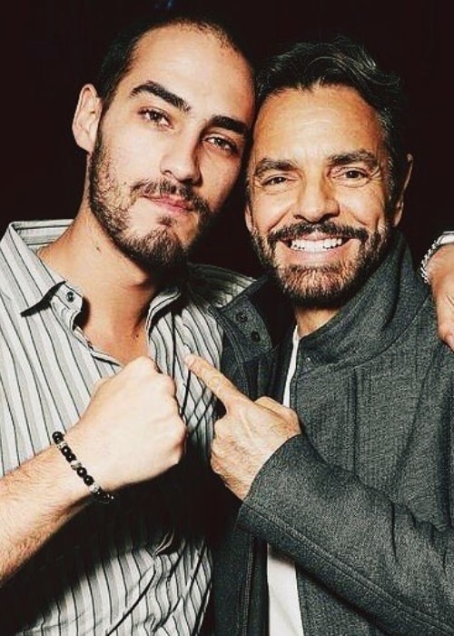 Michel Duval as see in a picture with actor Eugenio Derbez in March 2019