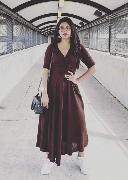 Monal Gajjar as seen in a picture taken in June 2019