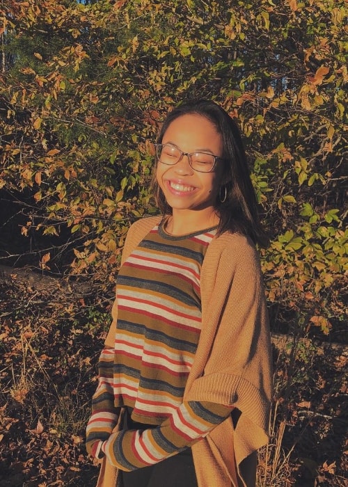 Morgan Hurd as seen while smiling for the camera in November 2018