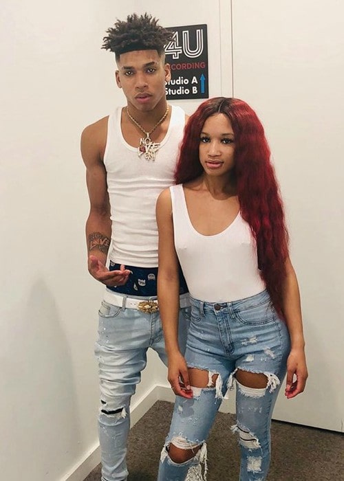 NLE Choppa and Mariah as seen in August 2019