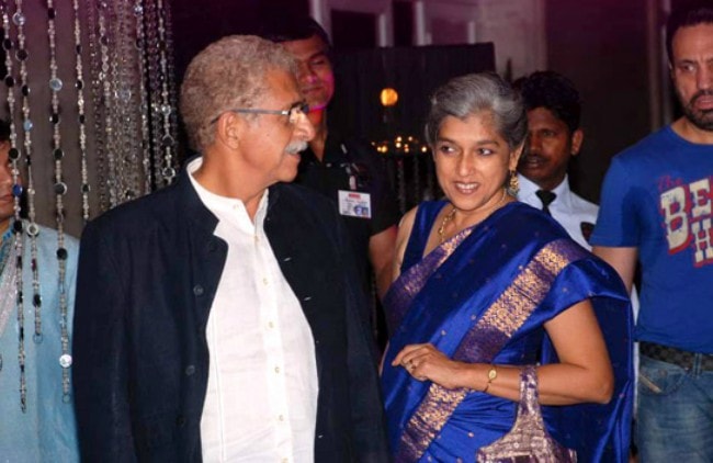 Naseeruddin Shah and Ratna Pathak as seen in July 2012