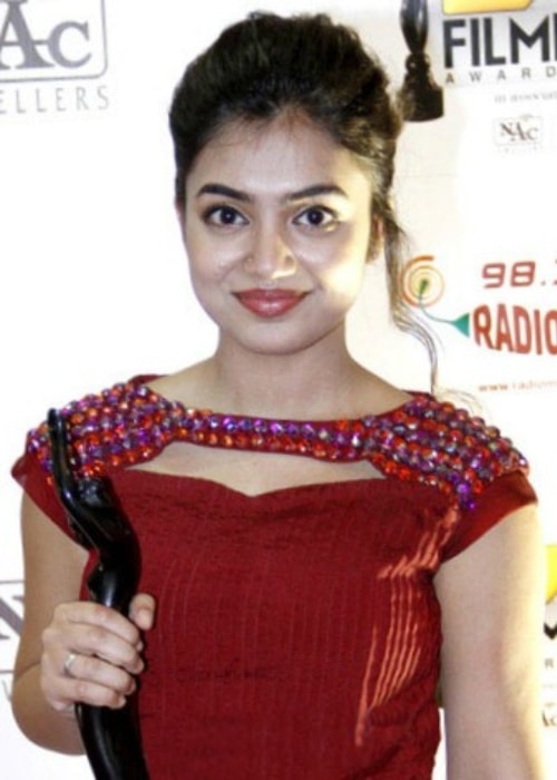 Nazriya Nazim as seen in a picture taken at the 61st Filmfare Awards South in July 2014