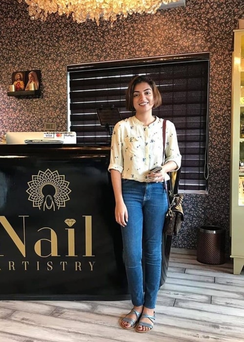 Nazriya Nazim as seen in a picture taken in September 2019