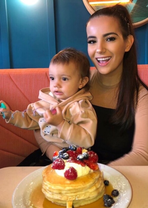 Nicole Corrales as seen in a picture with her daughter taken in March 2019