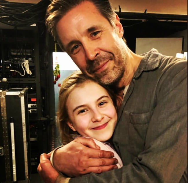 Paddy Considine and Brooklyn Shuck as seen in February 2019