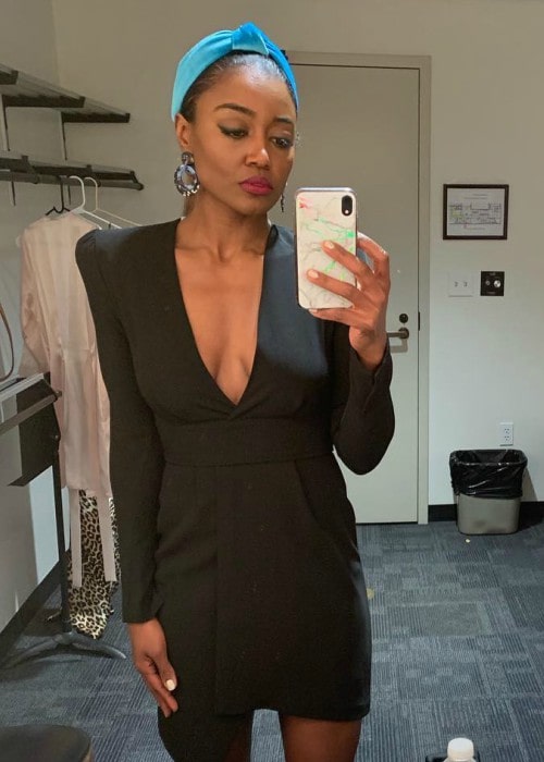 Patina Miller in an Instagram selfie as seen in April 2019