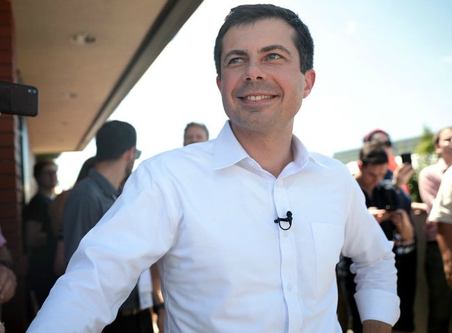 Pete Buttigieg at the 2019 Iowa State Fair in Des Moines