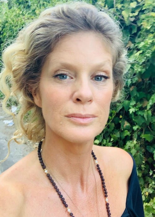 Rachel Hunter in an Instagram selfie as seen in September 2019