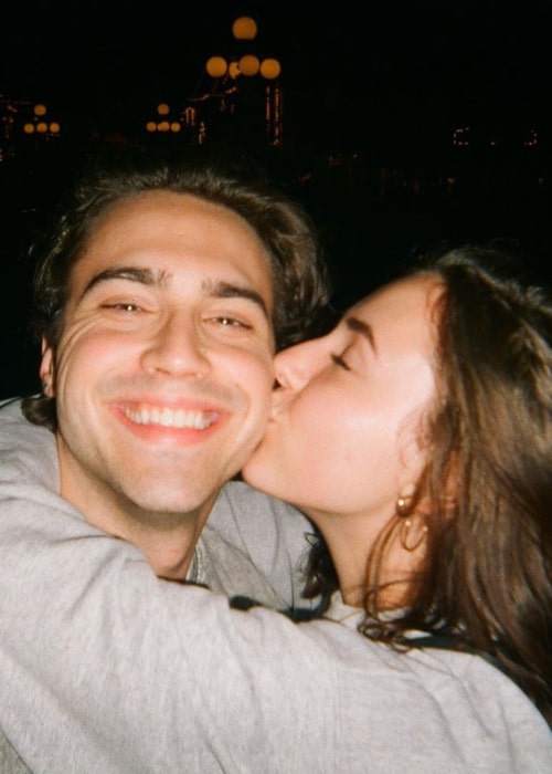 Samantha Fekete as seen in a selfie taken with her beau Ryan McCartan in August 2018