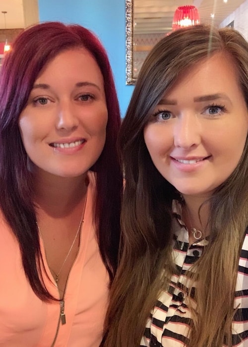 Sarah Ingham as seen in a picture with her sister Katrina Dixon in June 2019