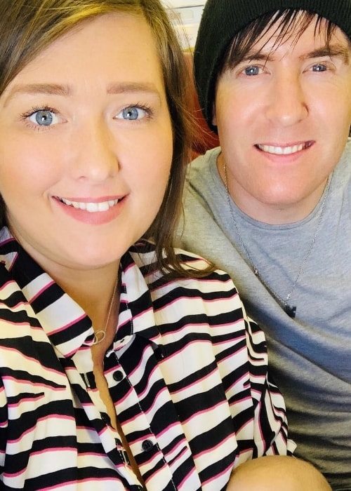 Sarah Ingham as seen in a selfie with her husband Chris Ingham taken in May 2019