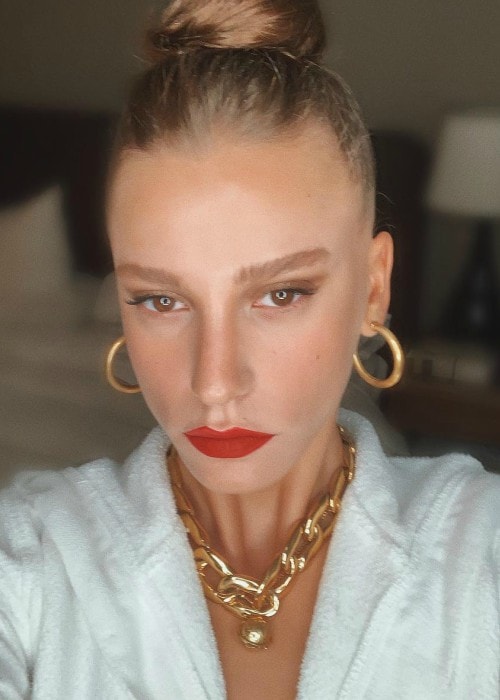 Serenay Sarıkaya in an Instagram selfie as seen in July 2019