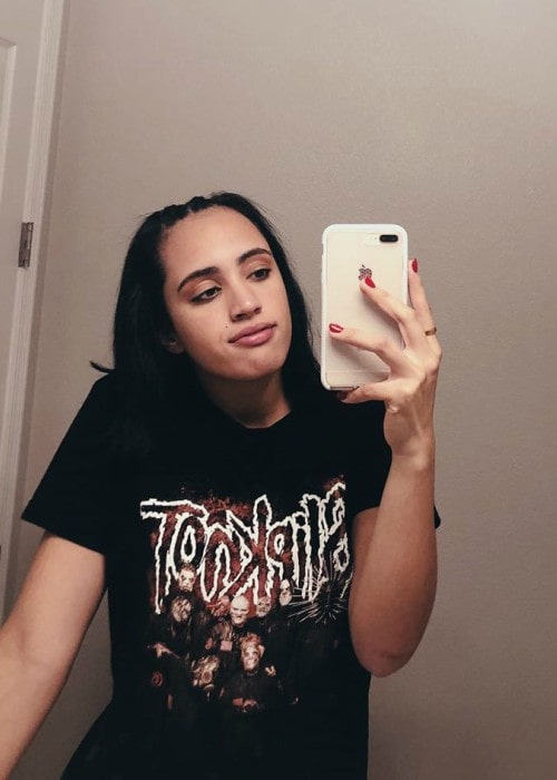 Simone Alexandra Johnson in a selfie as seen in June 2019