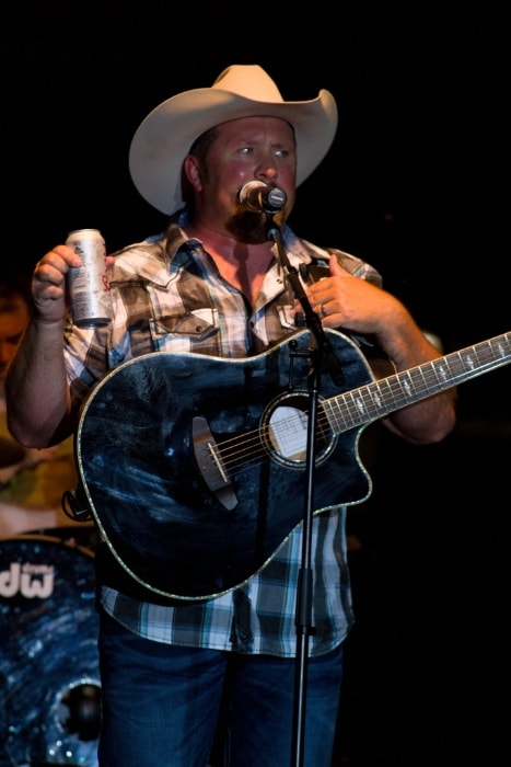 Tate Stevens as seen while performing during an event in July 2017