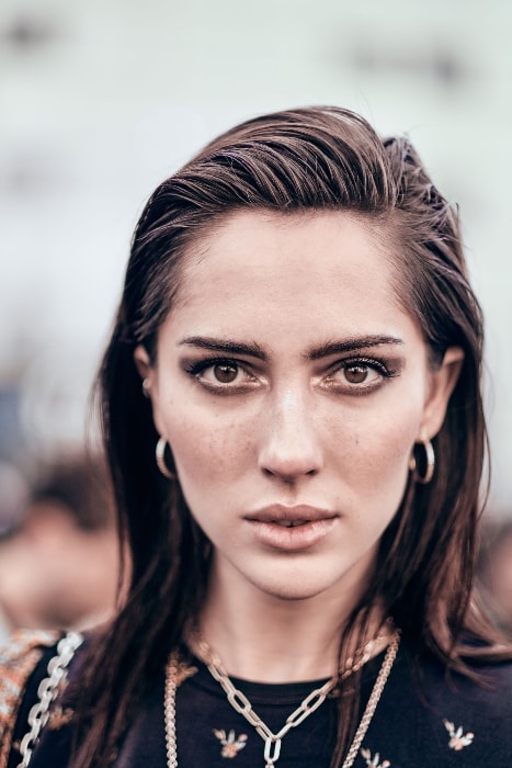 Teddy Quinlivan as seen at the Paris Fashion Week Autumn / Winter 2019