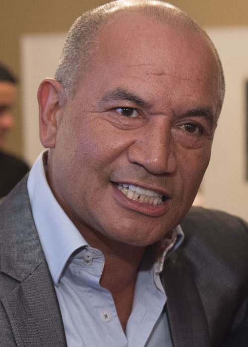 Temuera Morrison at the US Embassy in 2016 in NZ