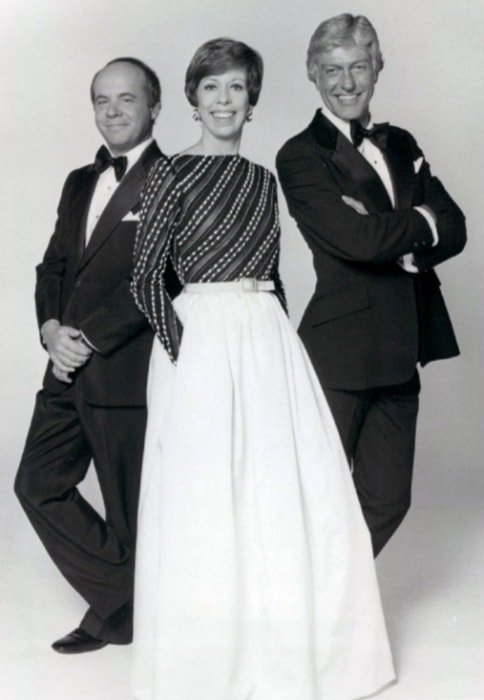 Tim Conway (Left) as seen while posing for a picture along with Carol Burnett and Dick Van Dyke, his fellow cast members on 'The Carol Burnett Show'