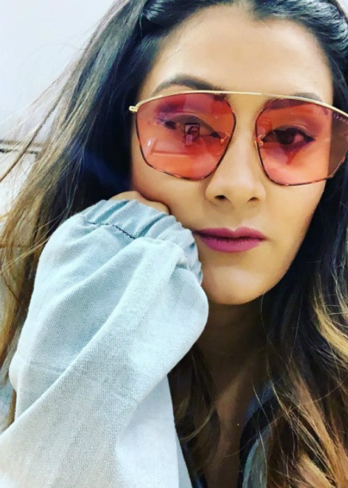 Aastha Gill in an Instagram selfie as seen in July 2019