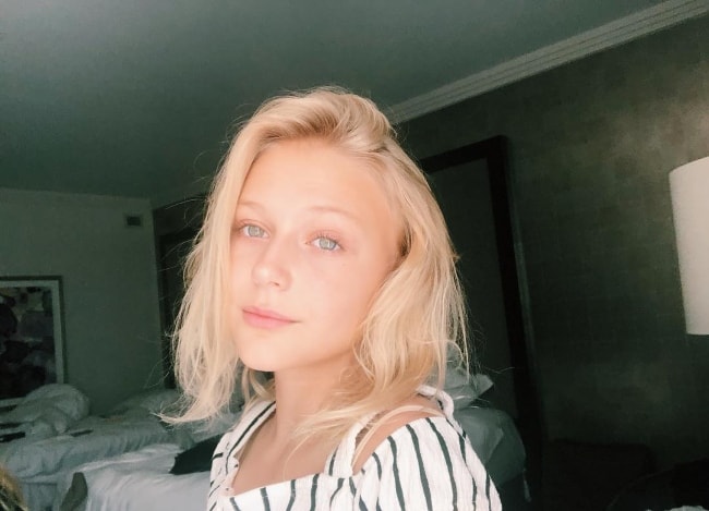 Alyvia Alyn Lind as seen in a picture in October 2018