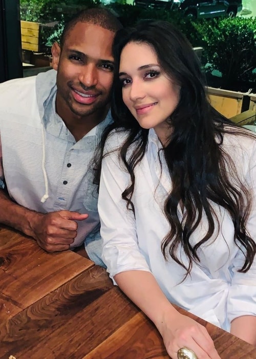 Amelia Vega as seen while posing for a picture alongside Al Horford in September 2019