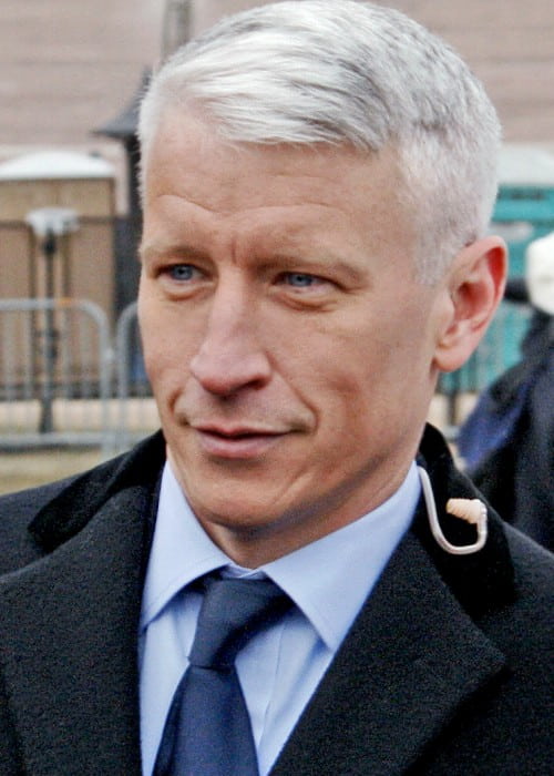 Anderson Cooper at the Obama Inauguration in Washington in January 2009