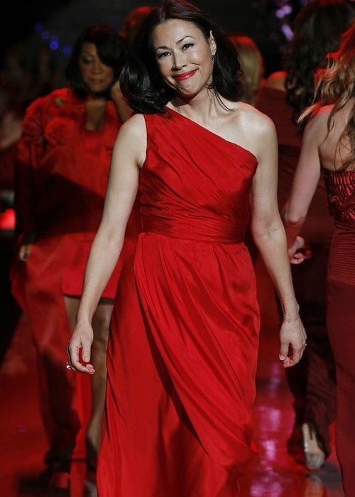 Ann Curry at the Heart Truth’s Red Dress Collection Fashion Show in February 2011