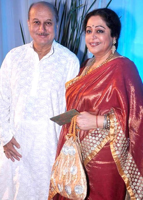 Anupam Kher and Kirron Kher as seen in July 2012