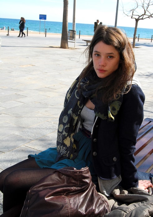 Astrid Bergés-Frisbey during the filming of 'The Sex of the Angels' in Barcelona in 2011