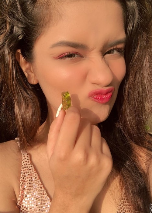 Avneet Kaur as seen in a selfie taken in Mumbai, Maharashtra in October 2019