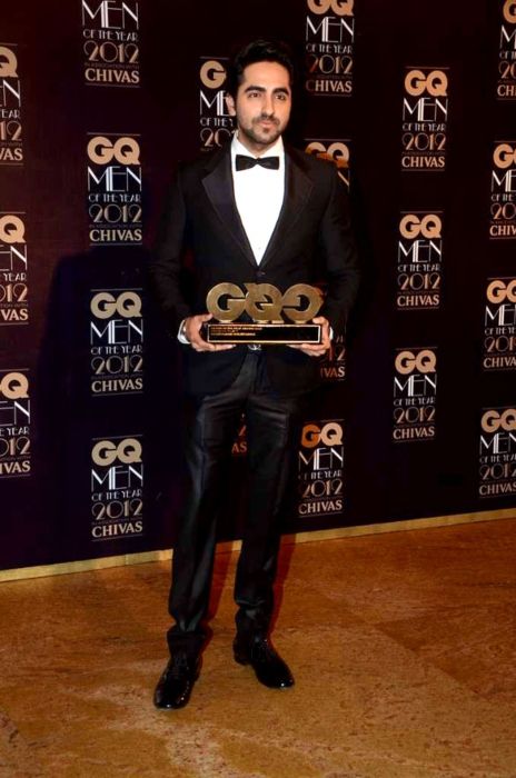 Ayushmann Khurrana at the GQ Men Of The Year Awards in 2012