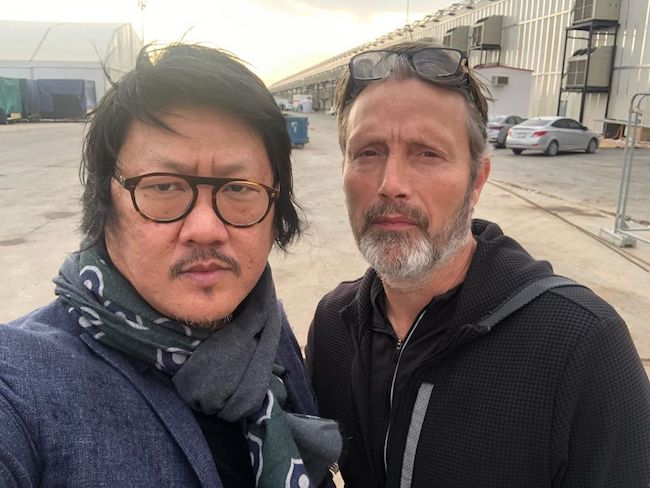 Benedict Wong with actor Mads Mikkelsen in a selfie in November 2019