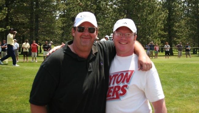Brian Baumgartner (Left) as seen while posing for the camera in July 2008