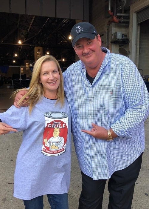 Brian Baumgartner as seen in a picture along with Angela Kinsey in September 2018
