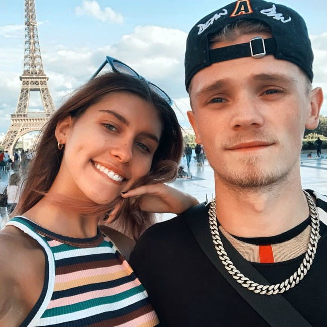 Charlie Lenehan and Ana Lisa Kohler in a selfie in September 2019