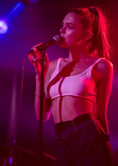 Charlotte Lawrence at Moroccan Lounge in Los Angeles California as seen in June 2018