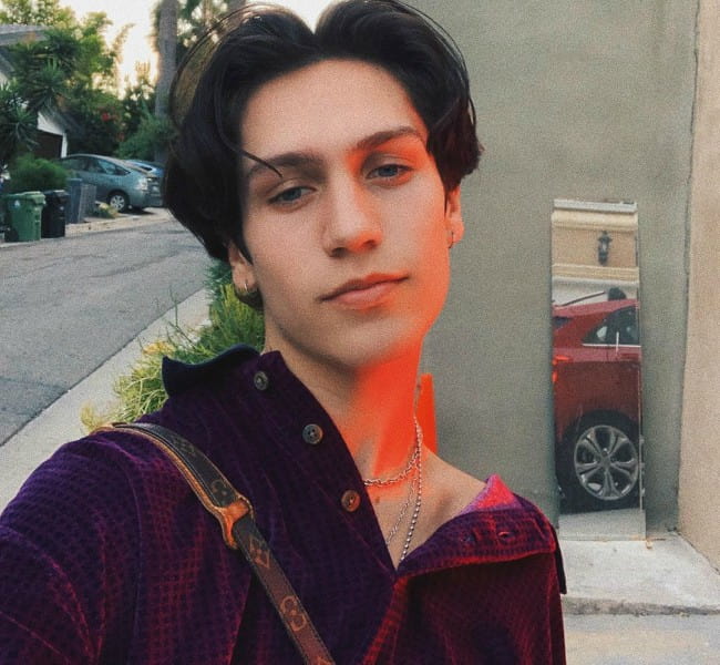 Chase Hudson in a selfie as seen in September 2019