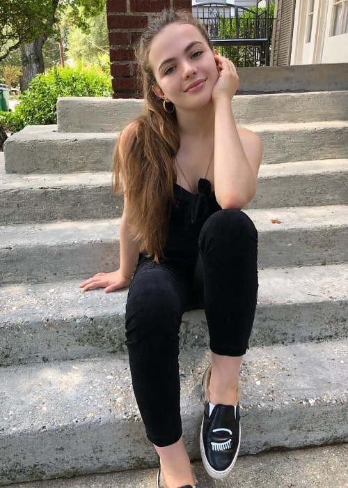 Chiara Aurelia as seen while posing for a picture in New Orleans, Louisiana, United States in July 2018