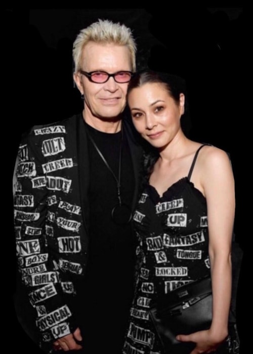 China Chow as seen in a picture taken with Billy Idol in June 2018