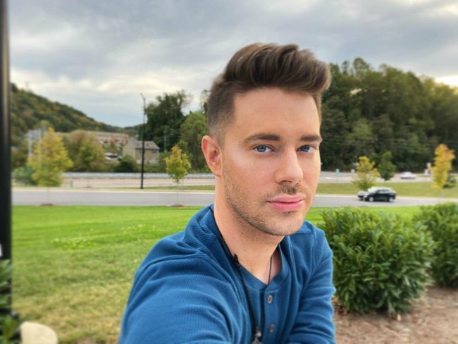 Chris Crocker in a selfie in October 2019